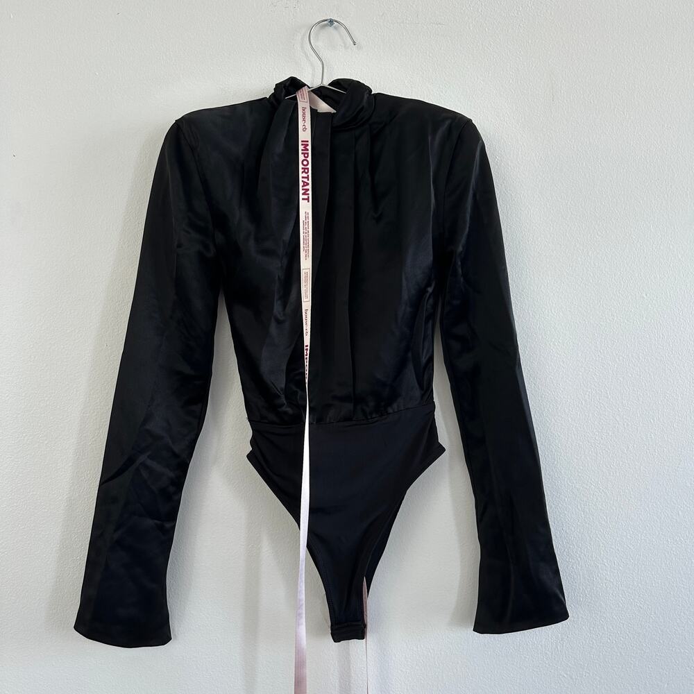 Neneh Long Sleeve Satin Bodysuit